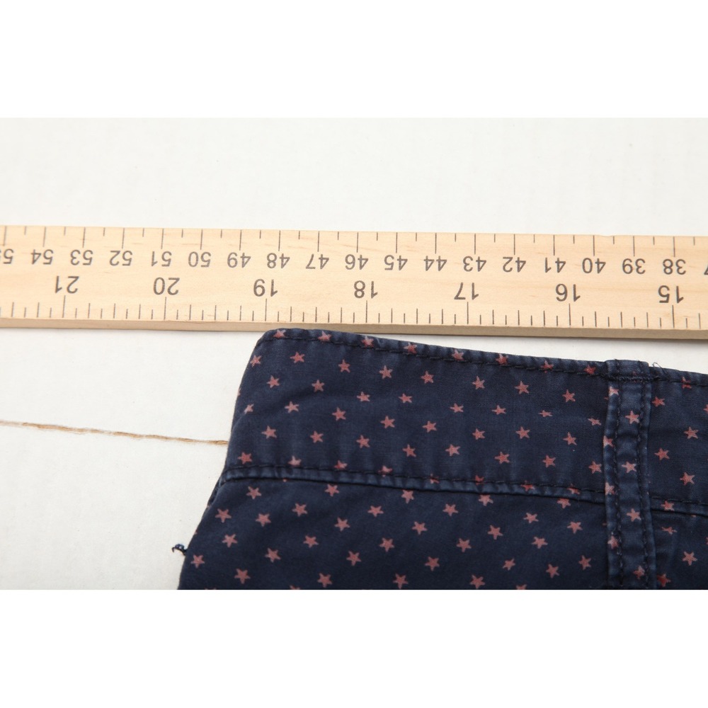 Denim & Supply Ralph Lauren Shorts Mens 38 Blue Star Print Chino Cotton Casual - Picture 6 of 10